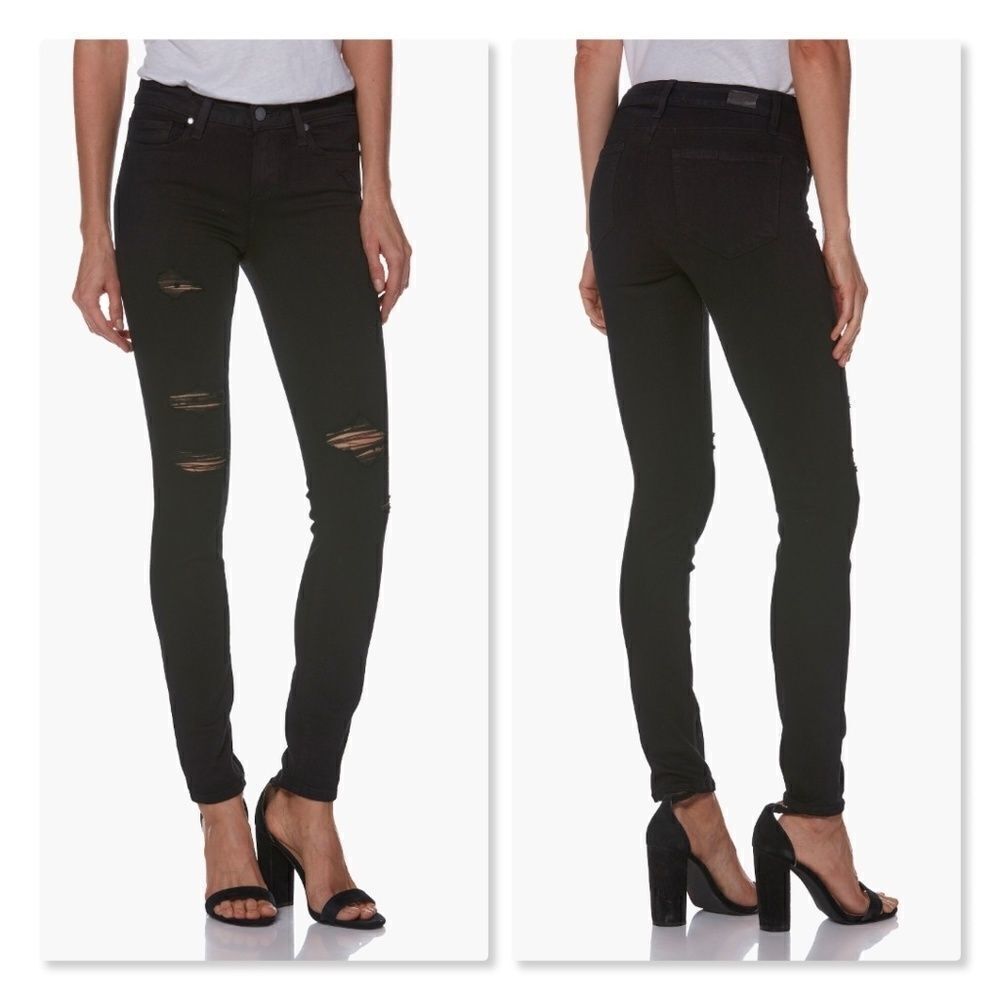 Paige Verdugo Deconstructed Skinny Jeans sz 27